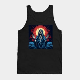 Day Of The Dead - Praying La Calavera Catrina - Santa Muerte Tank Top